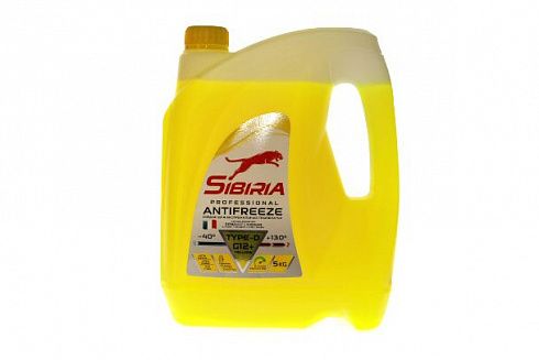Антифриз SIBIRIA  5л жёлтый G-12 -40