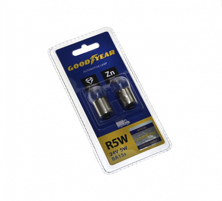 Лампа 24V R 5W  1-контактная GOOD YEAR (2 шт) GY012406