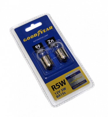 Лампа 12V R 5W  1-контактная GOOD YEAR (2 шт) GY012206