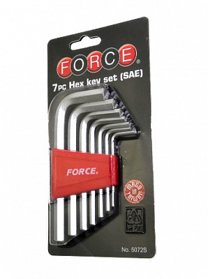 Набор шестигранников FORCE 5072S 7предм. дюймовые