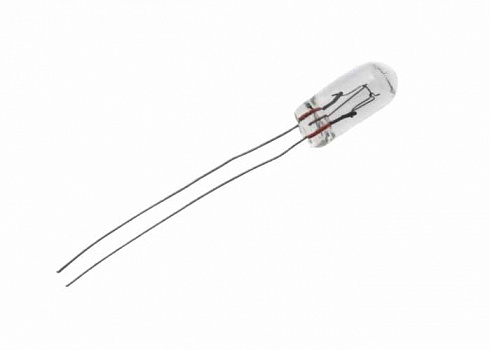 Лампа 12V 1,2W T5 б/цоколя сверхминиатюрная