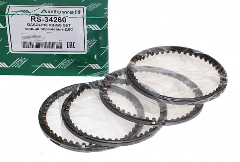 Кольца поршневые AUTOWELT RS34260