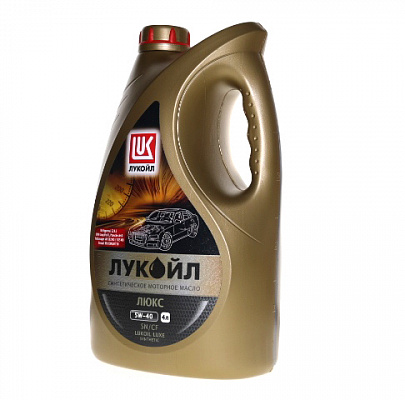 Масло мотор. ЛУКОЙЛ  Синтетик ЛЮКС  5/40  4л синт.