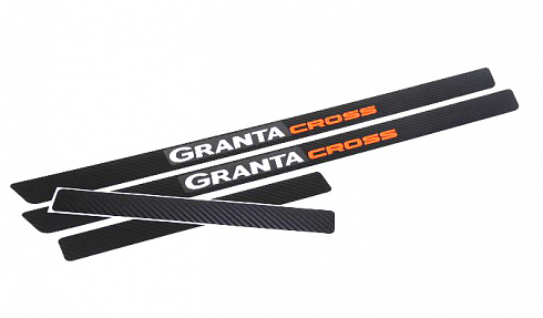 Наклейка порогов GRANTA CROSS (2шт)
