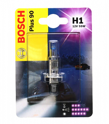 Лампа Н-1 12V  55W BOSCH +90% блист. (1076)