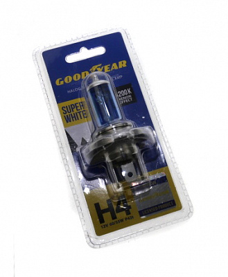 Лампа Н-4 12V  60/55W GOOD YEAR SUPER WHITE GY014127