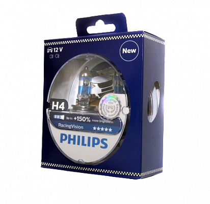 Лампы Н-4 12V  60/55W PHILIPS +150% 12342XVPS2