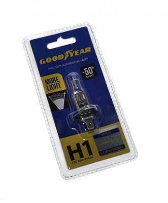 Лампа Н-1 12V  55W GOOD YEAR +50%  MORE LIGHT GY011125
