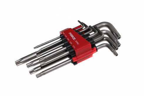 Набор звёзд FORCE 5098LT Г-образн. 9 пред. TORX