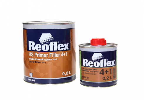 Грунт REOFLEX 4+1 чёрный 0,8л