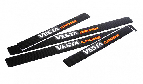 Наклейка порогов VESTA CROSS (2шт)