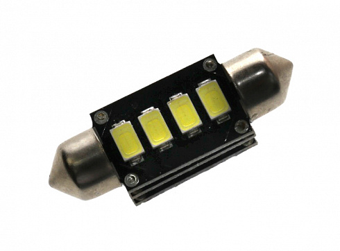 Диод салона белый (4SMD диода) 36мм с обманкой
