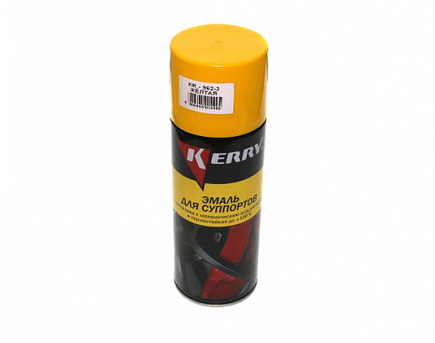 Краска KERRY KR-962-3 для суппортов жёлтая спрей 520 мл.
