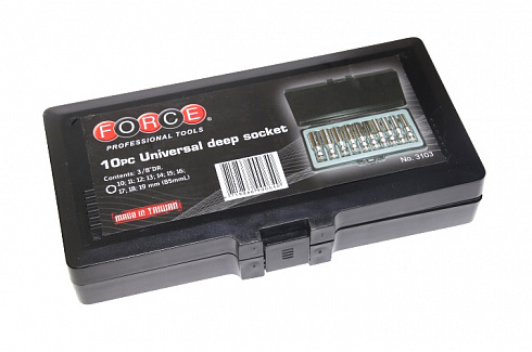 Набор головок FORCE 3103 3/8 10 предм. с карданом