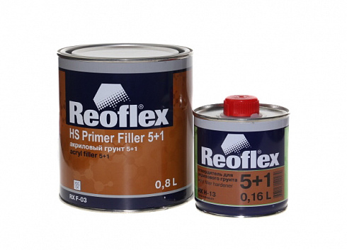Грунт REOFLEX 5+1 чёрный 0,8л