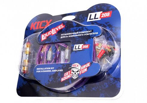 Набор для подключения усилителя (2-х канального) KICX LL-208 8AWG