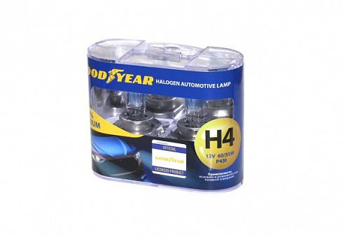 Лампы Н-4 12V  60/55W GOOD YEAR +150% PREMIUM GY014152 (бокс)