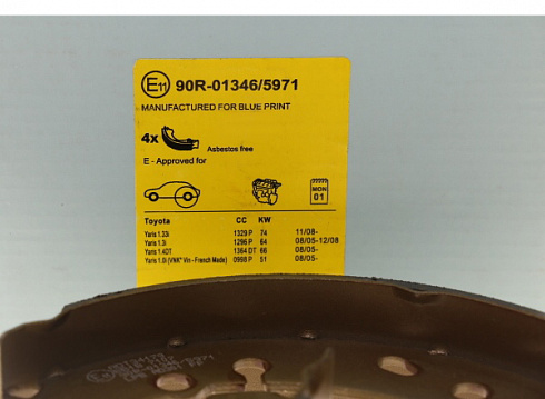 Колодки тормозные BLUE PRINT ADT34179