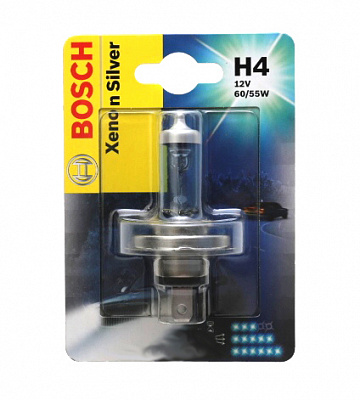 Лампа Н-4 12V  60/55W BOSCH XSENON SILVER блист. (068)