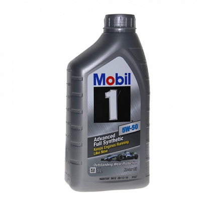 Масло мотор. MOBIL 1 5/50  1л синт.
