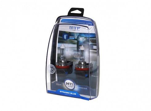 Лампы Н-11 12V  55W MTF DYNAMIC BLUE