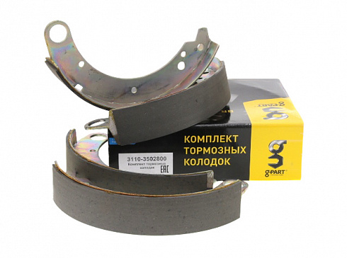 Колодки 3110 тормозные задние (2 длин+2 корот) g-PART
