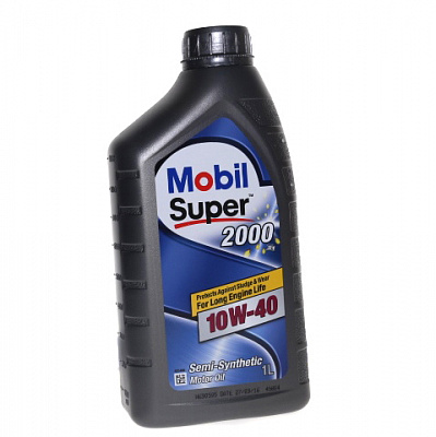 Масло мотор. MOBIL  Super 2000 10/40  1л п/синт.