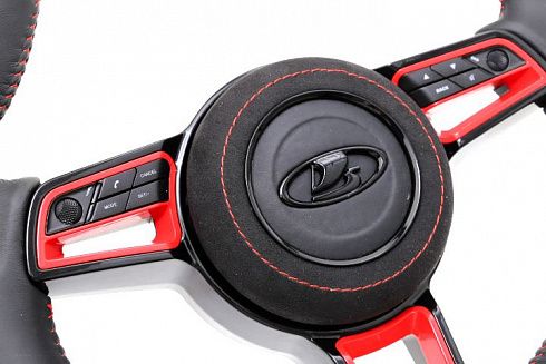 Руль 2170,1118,2190 "KIA RIO СТИЛЬ" (красная строчка, мультимедиа)