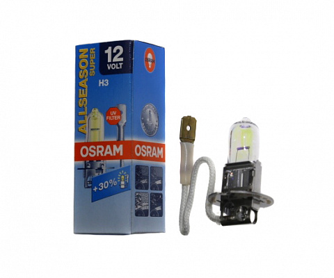 Лампа Н-3 12V  55W OSRAM +30% 64151ALS