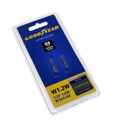 Лампа 12V W1,2W щитка приборов GOOD YEAR (2 шт) GY015202