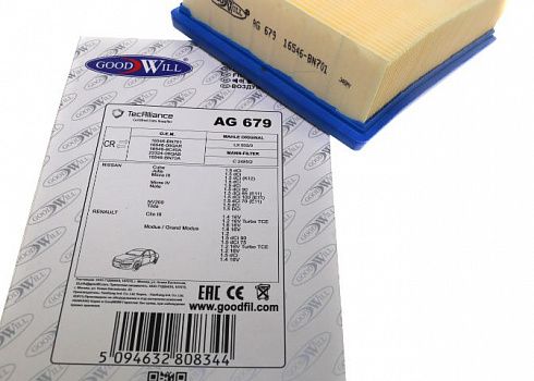 Фильтр воздушный Good Will AG679