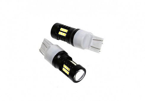 Диод 12V 21/5W 2-х конт.без цоколя белый (21SMD диода )(2шт)
