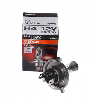 Лампа Н-4 12V  60/55W OSRAM +30% 64193SUP