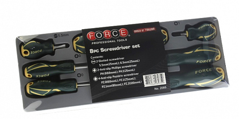 Набор отвёрток FORCE 8 пред. 2085