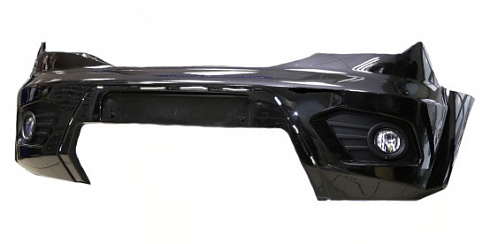 Бампер УАЗ 3163 передний с ПТФ * 2015 г.в.* A/M (черный мет.)