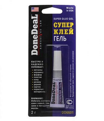 Клей СУПЕР DD 6601 гель 2г