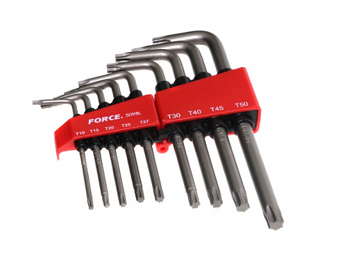 Набор звёзд FORCE 5098L Г-образн. 9 пред. TORX