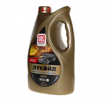 Масло мотор. ЛУКОЙЛ  Синтетик ЛЮКС  5/30  4л синт.