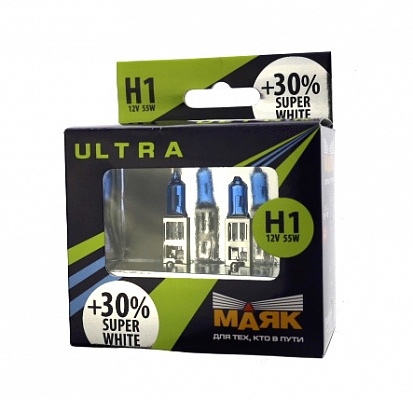 Лампы Н-1 12V  55W МАЯК +30% 82120SW+30