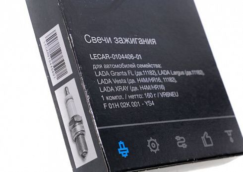 Свечи Ларгус FL 8-ми клапан. ДВС 11182  LECAR