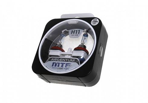 Лампы Н-11 12V  55W MTF +130% ARGENTUM