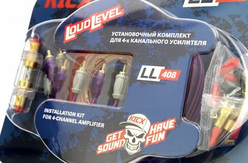 Набор для подключения усилителя (4-х канального) KICX LL-408 8AWG
