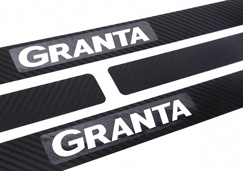 Наклейка порогов GRANTA (2шт)
