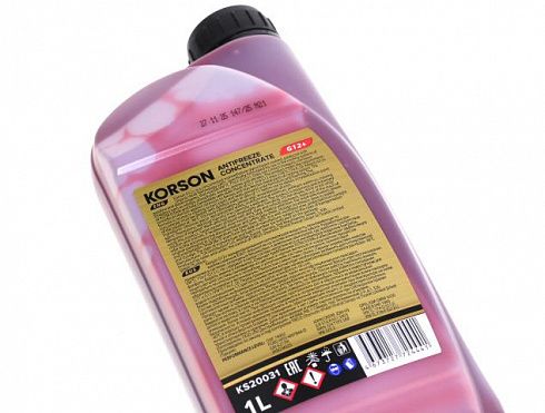 Антифриз KORSON KS20031 1л красный G12 (концентрат)
