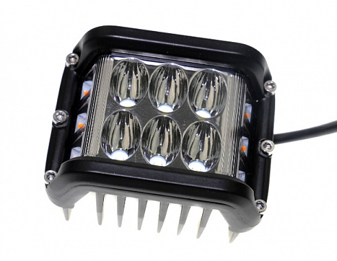 Противотуманка диодная 60W+поворотник