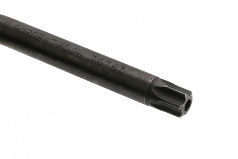 Ключ TORX Г-обр. FORCE 76760 T60H с отверстием