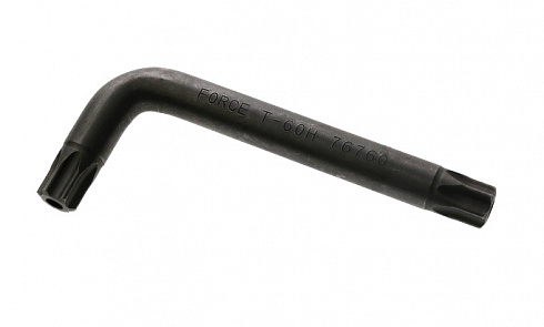 Ключ TORX Г-обр. FORCE 76760 T60H с отверстием