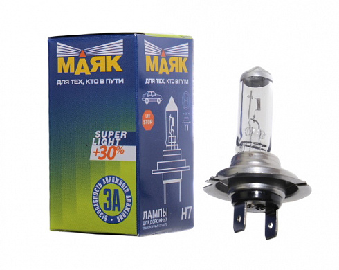 Лампа Н-7 12V  55W МАЯК +30% 52720SL