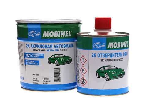 Краска MOBIHEL  ACRYL Хаки 303 +отв. 0,75л