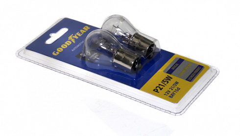 Лампа 12V P21/5W  2-контактная GOOD YEAR (2 шт) GY012216